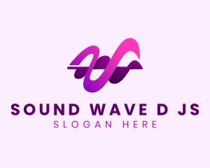 Audio Sound Wave logo design