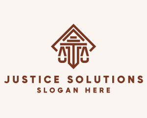 Judicial - Judicial Law Scale logo design