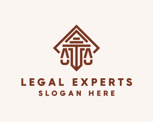 Law - Judicial Law Scale logo design