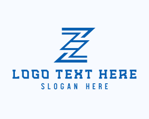Blue Racing Letter Z Logo