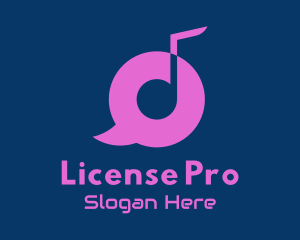 Music Streaming Chat  logo design