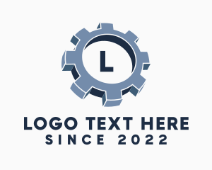 Auto Mechanical Gear Lettermark Logo