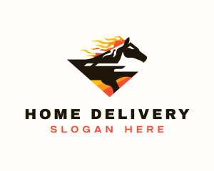 Horse Fast Racing logo design