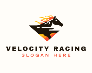 Horse Fast Racing logo design