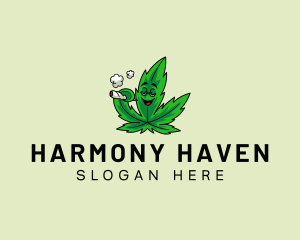 Cannabis Smoker Marijuana Logo