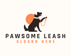 Dog Training Leash logo design