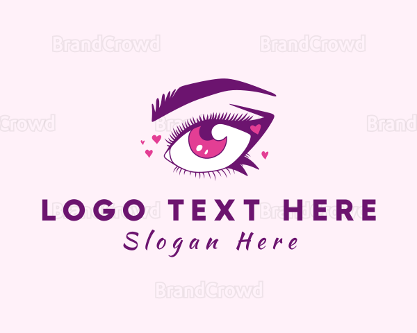 Lovely Woman Eyelash Logo