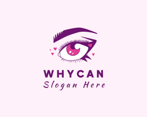 Lovely Woman Eyelash Logo