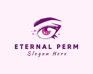 Lovely Woman Eyelash logo design