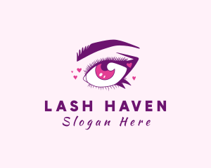 Lovely Woman Eyelash logo design