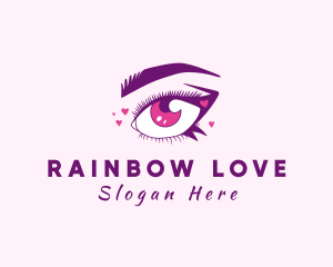 Lovely Woman Eyelash logo design