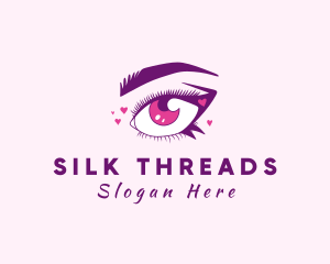 Lovely Woman Eyelash logo design