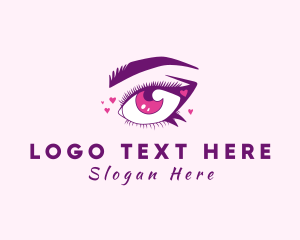 Lovely Woman Eyelash Logo