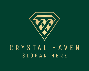 Textile Fashion Diamond  logo design