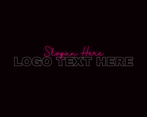 Party - Night Club Signature Wordmark logo design