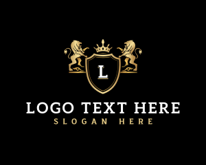 Classic - Luxury Lion Crown logo design