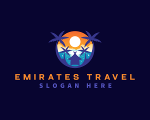 Vacation Beach Travel logo design