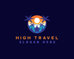 Vacation Beach Travel logo design