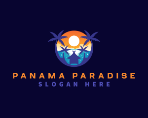 Vacation Beach Travel logo design