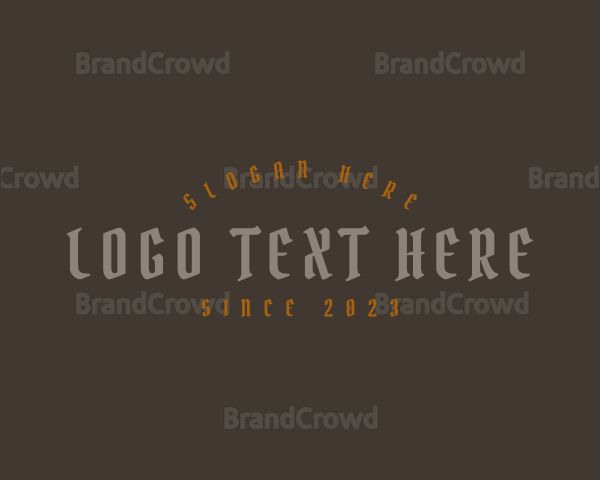 Gothic Tattoo Business Logo