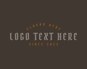 Retro - Gothic Tattoo Business logo design