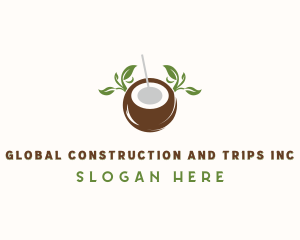 Tropical Coconut Drink Logo