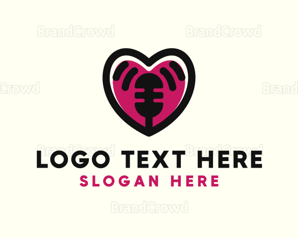 Heart Mic Podcast Entertainment Logo