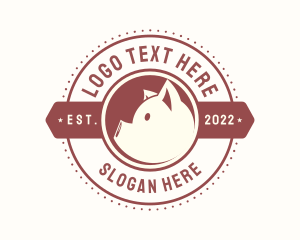 Meat - Animal Pig Livestock logo design