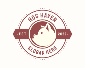 Hog - Animal Pig Livestock logo design