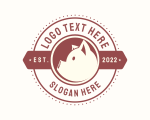 Hog - Animal Pig Livestock logo design