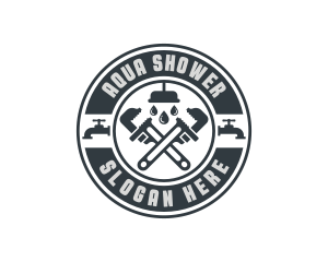 Shower - Shower Faucet Plumber logo design