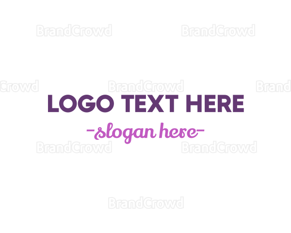 Modern Sans Serif Wordmark Logo