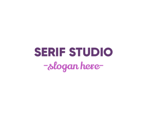 Modern Sans Serif Wordmark logo design