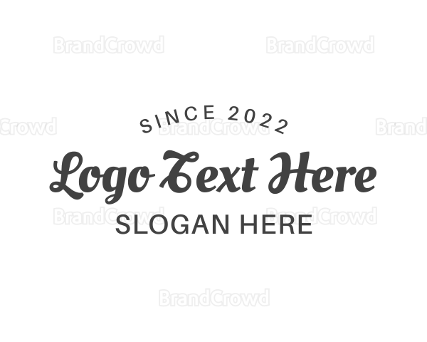 Retro Fashion Apparel Logo