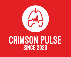 Red Lung Pulse logo design