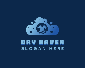 Laundry Detergent Washing logo design