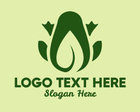 Leaf - Green Leaf Frog logo design