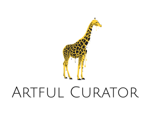 Painted Giraffe Art logo design