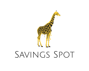 Painted Giraffe Art logo design