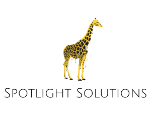 Spots - Painted Giraffe Art logo design