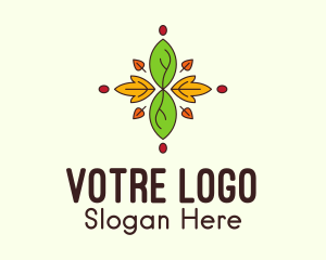 Autumn Leaves Forest Logo