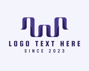 Letter W - Ribbon Boutique Letter W logo design