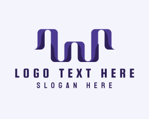 Ribbon Boutique Letter W Logo