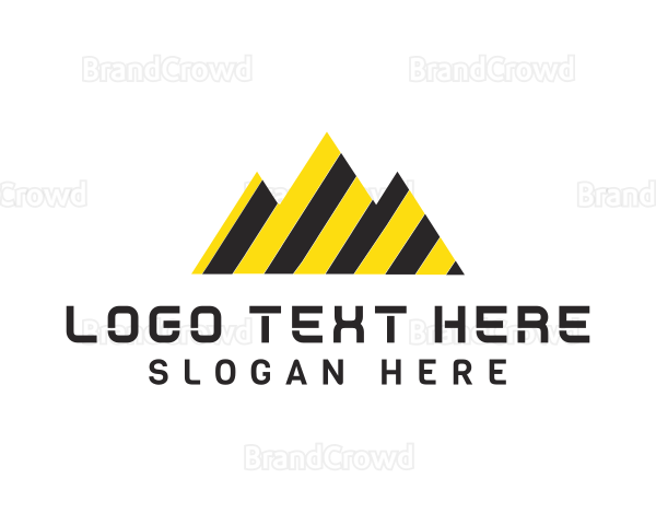 Mountain Stripe Construction Logo
