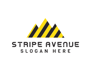 Mountain Stripe Construction logo design