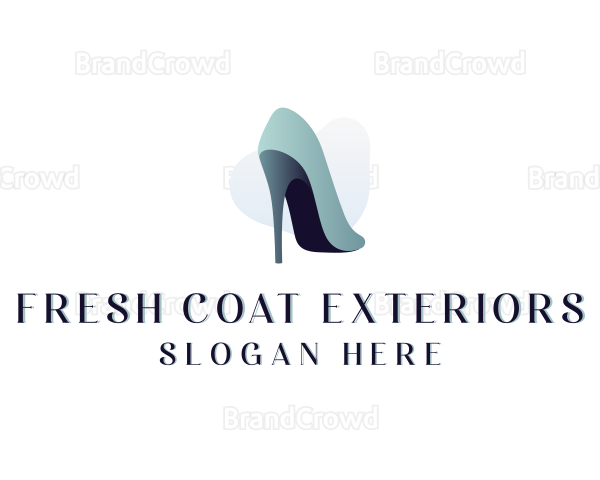 Stiletto High Heel Shoe Logo