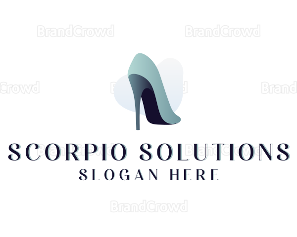 Stiletto High Heel Shoe Logo