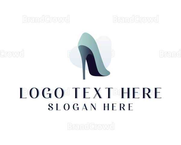 Stiletto High Heel Shoe Logo