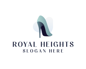 Stiletto High Heel Shoe logo design