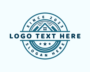 Roofing - House Residence Roof logo design